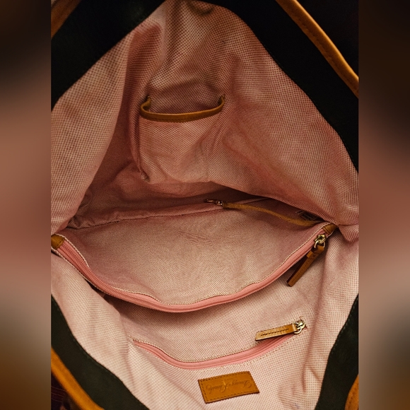 DOONEY BOURKE Florentine Kristen Black Leather Shoulder Tote Bag - Picture 12 of 16